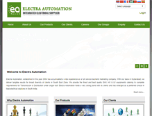 Tablet Screenshot of electraautomation.com